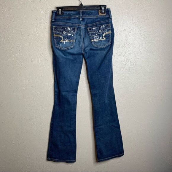 AE kickboot flap pocket sequin jeans boot cut - Picture 4 of 9